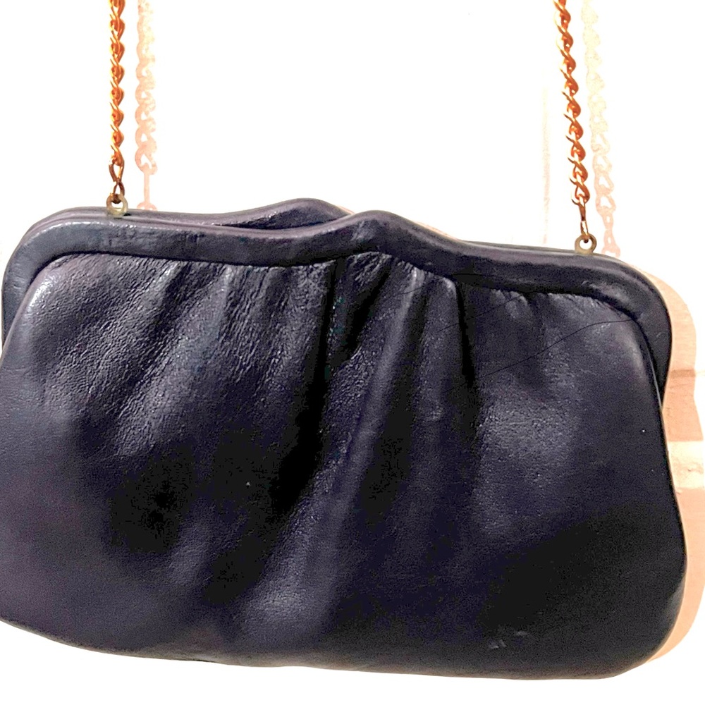 Women’s  vintage navy blue clutch